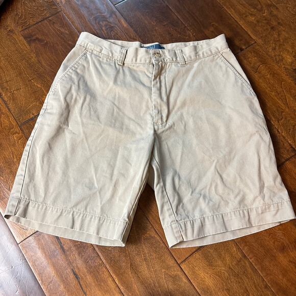 Polo Ralph Lauren Men's Size 32 Shorts Chino 9" Tan Khaki - Picture 1 of 6
